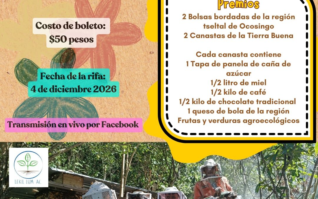 🐝 RIFA SOLIDARIA: APOYEMOS EL CAMINAR DEL COLECTIVO COROSTIC🍯✨